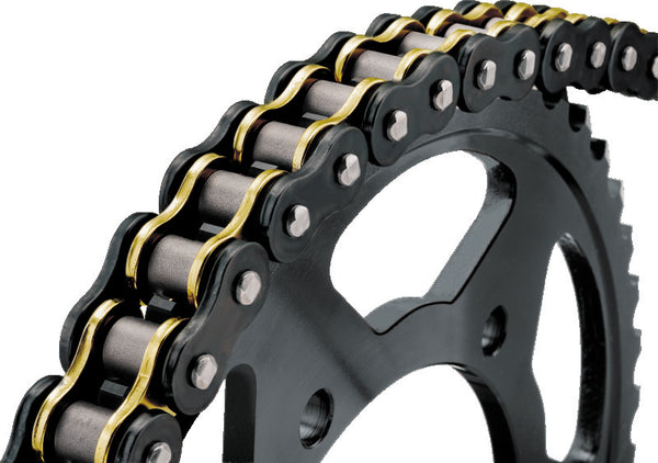 BikeMaster BMXR 530 X-Ring Chain 150 Links - Black/Gold