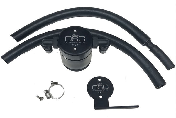 J&L Ford Focus ST 2013-2018 Front Oil Separator - Black Anodized