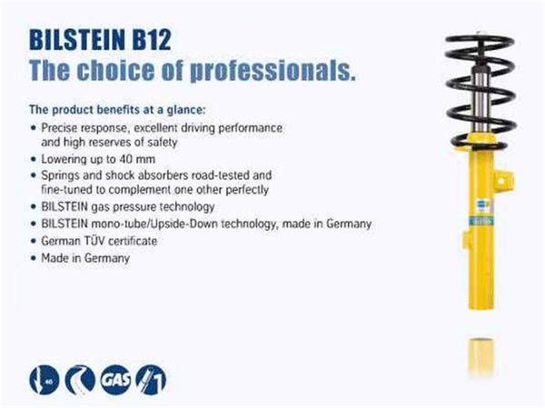 Bilstein B12 Suspension Kit for 2012 BMW 135i Base Coupe