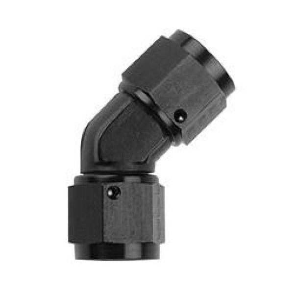 Fragola 45 Degree -6AN Female Coupler - Black