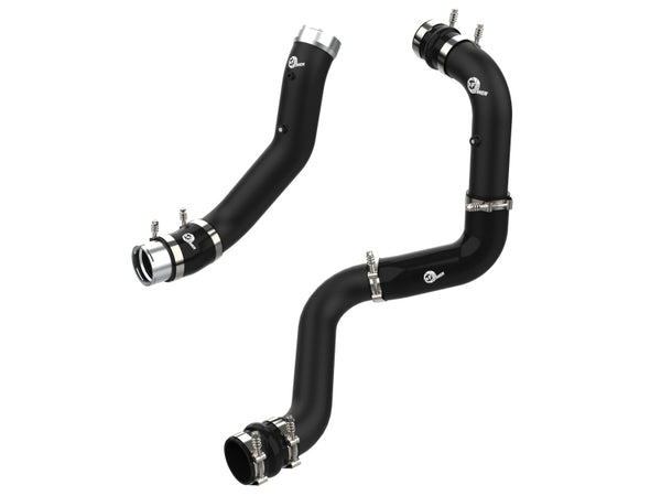 aFe BladeRunner Black 3" Aluminum Charge Pipe Kit for 20-21 GM Diesel Trucks V8 6.6L L5P