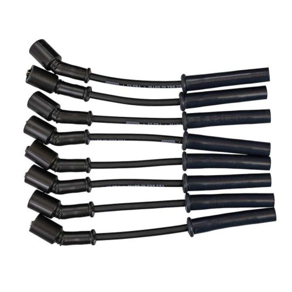 Moroso GM Gen V LT1/LT4 Ultra 350 8mm Multi-Angle Boot Ignition Spark Plug Wire Set - Black