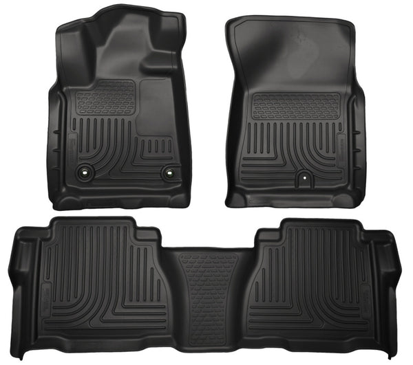 Husky Liners Weatherbeater Floor Liners for 2012-2013 Toyota Tundra - Front & 2nd Seat - Black