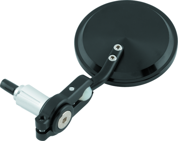BikeMaster Folding Bar End Mirrors for 7/8" Handlebars - Black (Pair)