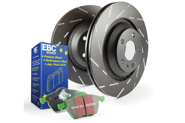 EBC S2 Brake Pad and Rotor Kit - Slotted Rotors