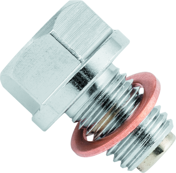 BikeMaster 12mm Stainless Steel Magnetic Oil Drain Plug (Stainless)