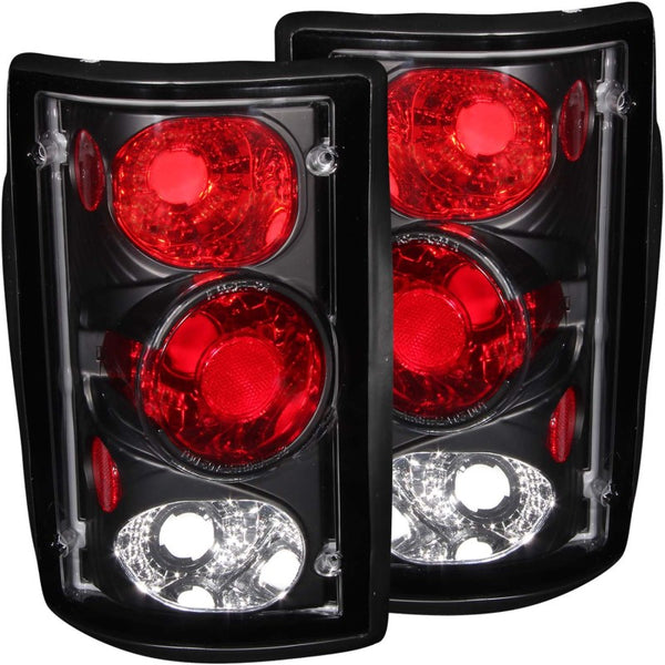 ANZO Black Tail Light Assemblies (Clear Lens) for Ford Excursion 20002005