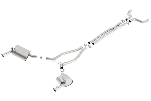 Borla Catback Exhaust for 14-15 Camaro 3.6L V6 - Single Split Rear Exit