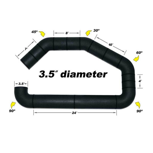 Airaid U-Build-It 3.5in Custom Air Intake Tube (Roto-Molded, One-Piece)