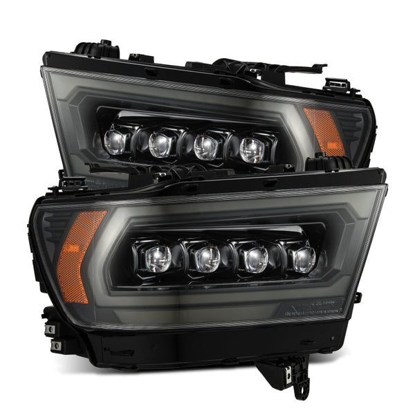 AlphaRex NOVA-Series LED Projector Headlights Alpha-Black 2019-2023 Dodge Ram 1500