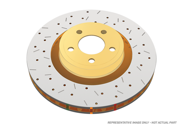 DBA 04-21 Subaru WRX STi 4000 XS Series Rear Crossdrilled & Slotted Rotor