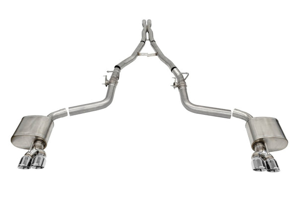 CORSA Performance 15-23 Challenger SRT/Hellcat/Demon/Redeye 2.75in Valved Catback with Twin 3.5in Polished Tips