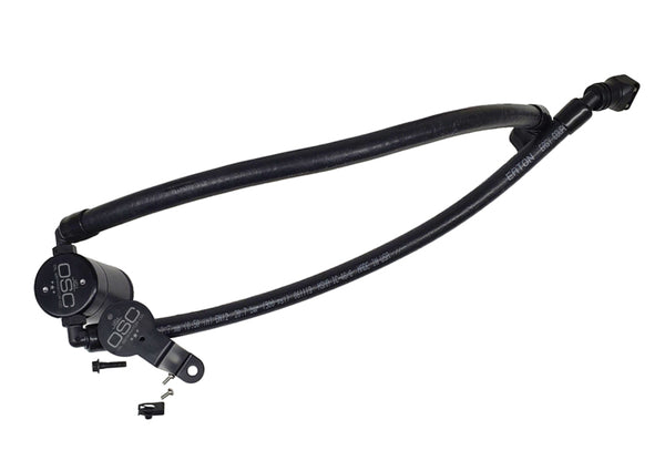 J&L Oil Separator for 2020-2025 Ford Explorer 3.0L EcoBoost - Passenger Side - Black Anodized