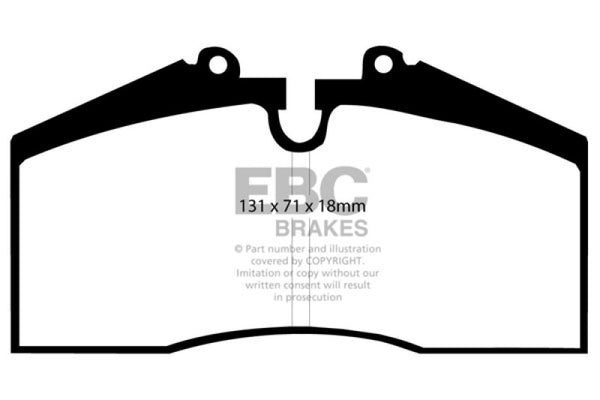 EBC Yellowstuff Rear Brake Pads for 96-98 Porsche 911 (993) 3.6 Carrera 4S