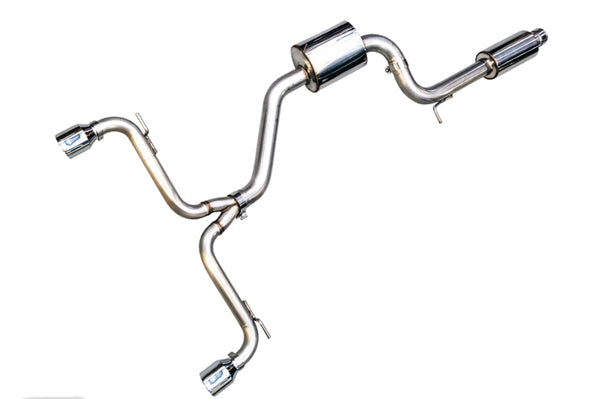 AWE Tuning Touring Edition Catback Exhaust for VW Golf GTI MK7 - Chrome Silver Tips