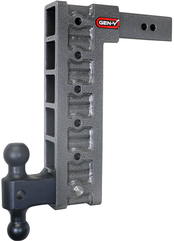 Gen-Y Mega Duty 2.5in Shank 15in Drop 3K TW 21K Hitch w/GH-061 Dual-Ball/GH-0101 Stabilizer Kit