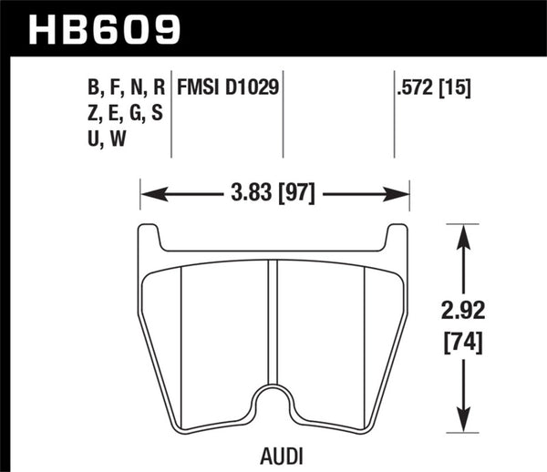 Hawk Performance HPS 5.0 Front Race Brake Pads for Audi R8, RS4, RS6 & VW Phaeton