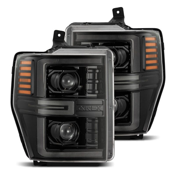 AlphaRex LUXX-Series LED Projector Headlights (Alpha-Black, Sequential) for 20082010 Ford F-250/F-350/F-450/F-550