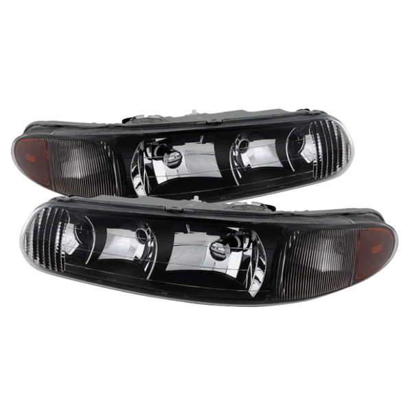 xTune Buick Century 97-05 Regal 97-04 Crystal Headlights Black HD-JH-BUCEN97-AM-BK