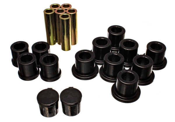 Energy Suspension Rear Spring Bushing Set - Black Polyurethane