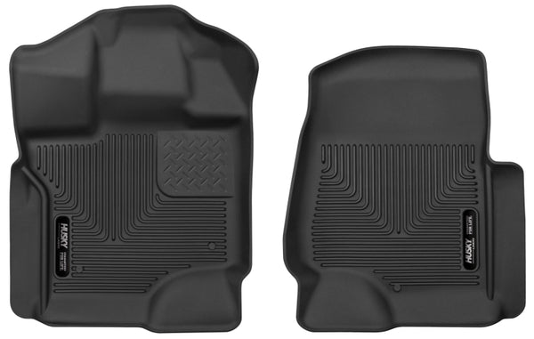 Husky Liners X-Act Contour Black Front Floor Liners for 2015-2017 Ford F-250 Super Duty Crew Cab