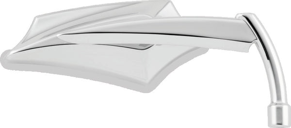 Bikers Choice Chrome Angler Side Mirrors - Universal Pair for 1965-Up Models