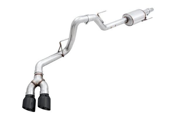 AWE Tuning 0FG Single Exit Cat-Back Exhaust w/ 4.5in Black Tips for 2015+ Ford F-150 V8