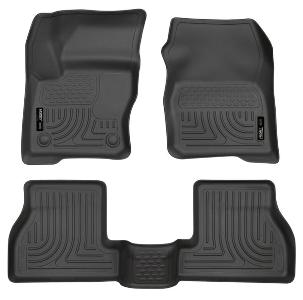Husky Liners WeatherBeater Combo Floor Liners for 2012 Ford Focus (4DR/5DR) - Black