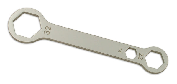 CruzTOOLS Combo Axle Wrench 14mm x 22mm x 32mm