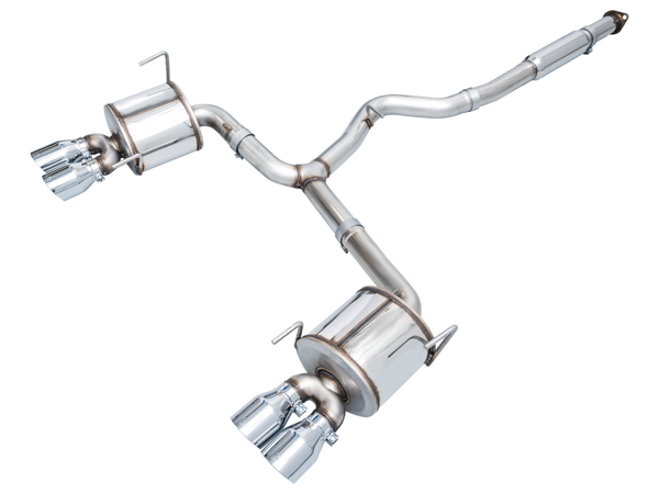 AWE Tuning Touring Edition Cat-Back Exhaust w/ Chrome Silver Tips for 2022+ Subaru WRX