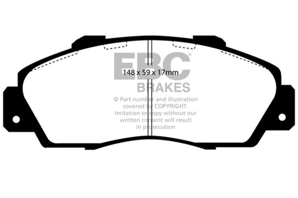 EBC Greenstuff Front Brake Pads for 1997 Acura CL 3.0