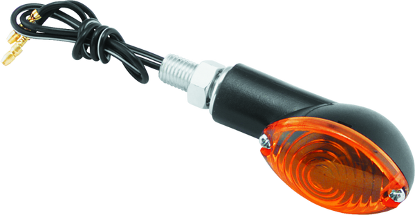 BikeMaster Ministalk Oval Marker Light - Black/Amber