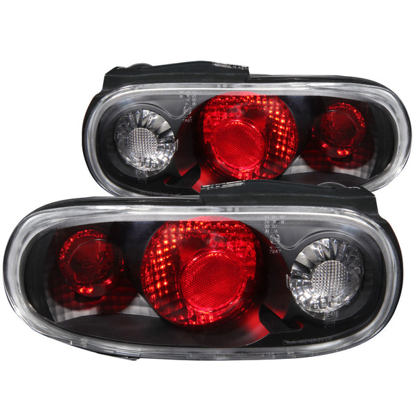 ANZO Tail Lights Black Housing for 19901997 Mazda Miata