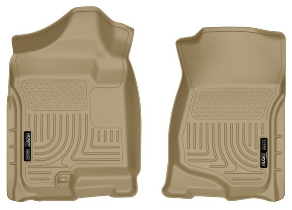 Husky Liners Weatherbeater Tan Front Floor Liners for 07-14 Cadillac Escalade ESV/EXT