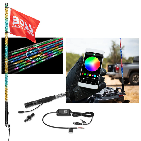 Boss Audio Systems 24in IP67 LED ATV Whip Antenna