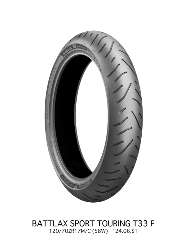 Bridgestone Battlax Sport Touring T33F Tire - 120/70R19 M/C 60V TL Front