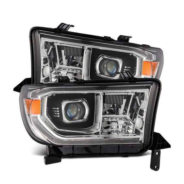 AlphaRex LUXX LED Projector Headlights Chrome w/ Sequential Signal & DRL for 2007-2013 Toyota Tundra, 2008-2017 Sequoia