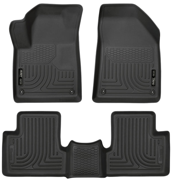 Husky Liners WeatherBeater Floor Liners for 15-22 Jeep Cherokee - Black