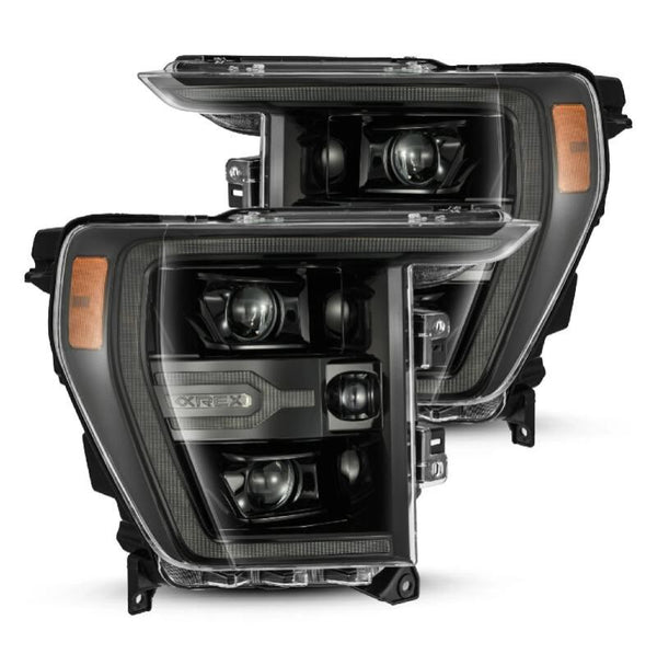AlphaRex Luxx-Series Alpha-Black Projector Headlights for 2021-2023 Ford F-150