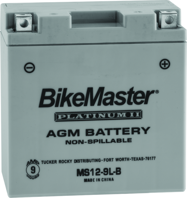BikeMaster MS12-9L-B AGM Motorcycle Battery Honda CMX250C Rebel 1985-1987