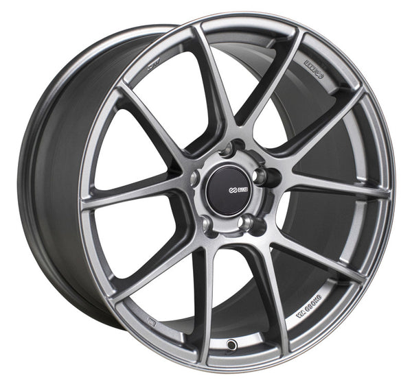 Enkei TS-V 18x8.5 Storm Grey Wheel - 5x114.3, 38mm Offset, 72.6mm Bore