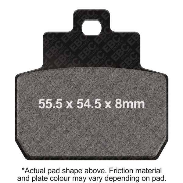 EBC 07-09 Piaggio MP3 3 Wheeler 250cc 12in Rear Wheel Rear Left FA-SFA-TT-X Brake Pads