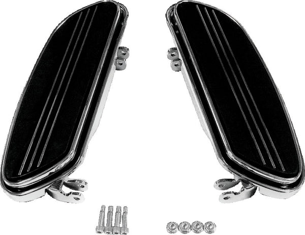 Bikers Choice 86-Up FLH FLT Chrome Extended Floorboard Kit