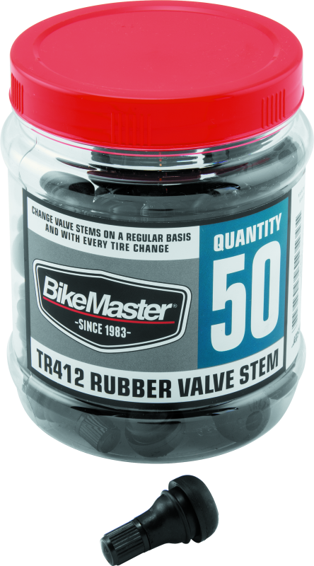 BikeMaster TR412 Rubber Valve Stem for Tubeless Tyres