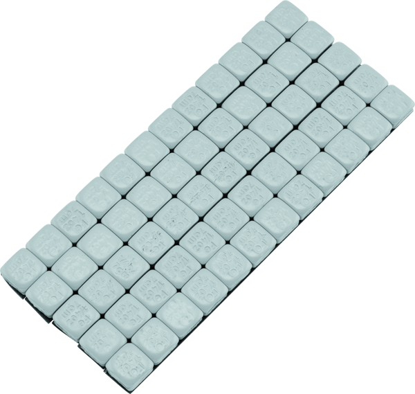 BikeMaster 1/4oz Adhesive Square Wheel Weights - Silver