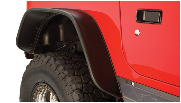 Bushwacker Flat Style Fender Flares for 97-06 Jeep TJ - Black | 2pc
