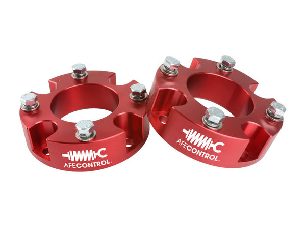 aFe CONTROL 2.5" Front Leveling Kit (Red) for 20072021 Toyota Tundra