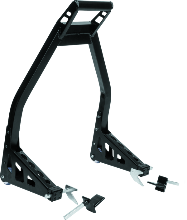 BikeMaster Universal Rear Aluminium Motorcycle Stand - Black