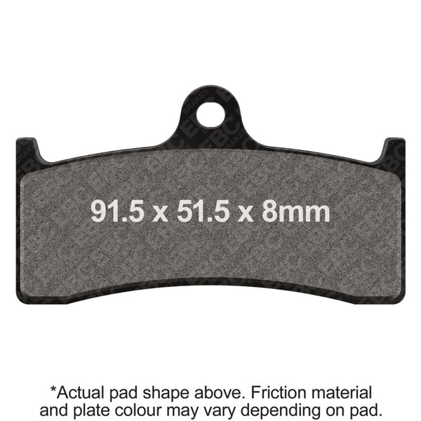 EBC 96-99 Kawasaki ZX 750 ZX7RR ZX (6 Pist Nissin Caliper) Front Left/Right Sintered HH Brake Pads