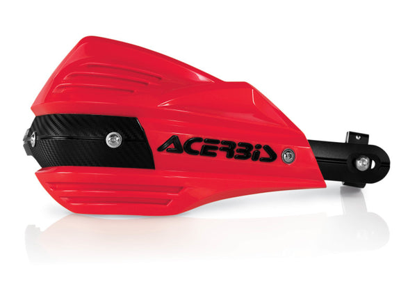 Acerbis X-Factor Handguards Red w/ Black Logo